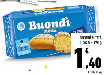 Conad BUONDÌ MOTTA 6 pezzi - 198 g offerta