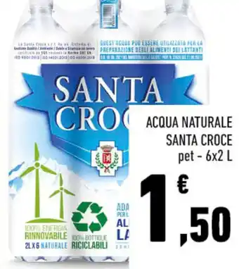 Conad ACQUA NATURALE SANTA CROCE pet - 6x2 L offerta