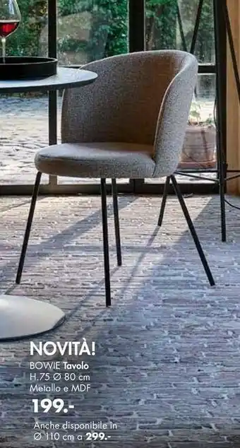 Casa Novità Bowie Tavolo Metallo offerta