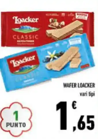 Conad WAFER LOACKER vari tipi offerta