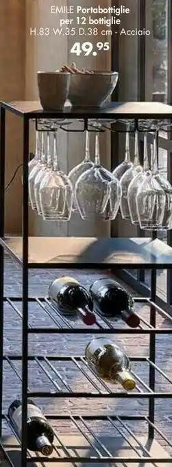 Emile Portabottiglie Per 12 Bottiglie