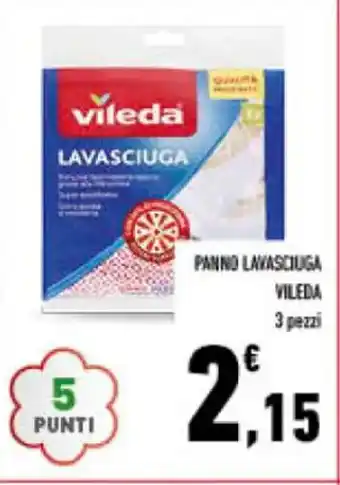 Conad PANNO LAVASCIUGA VILEDA 3 pezzi offerta