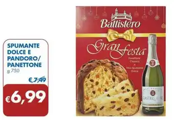 MD Discount SPUMANTE DOLCE E PANDORO/ PANETTONE g 750 offerta