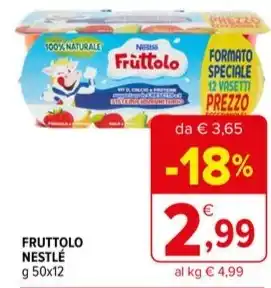 Iperal FRUTTOLO NESTLÉ offerta