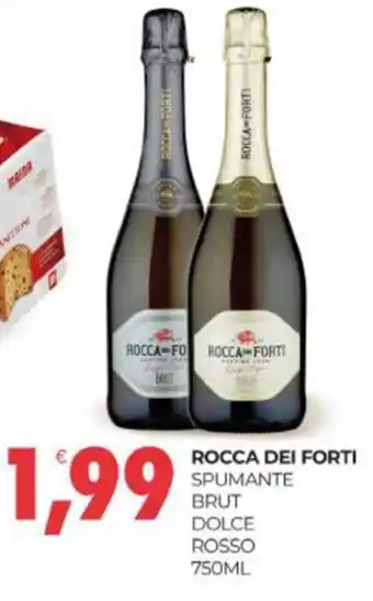 ROCCA DEI FORTI SPUMANTE BRUT DOLCE ROSSO 750ML