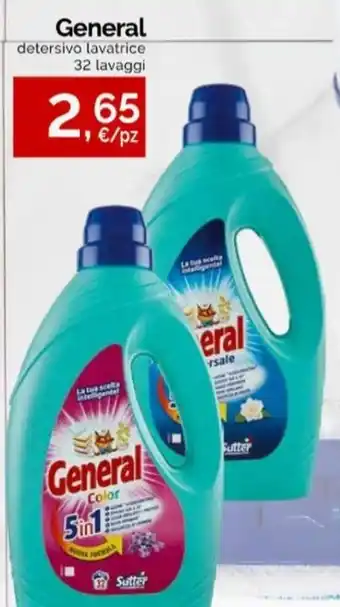 Prodet General detersivo lavatrice 32 lavaggi offerta