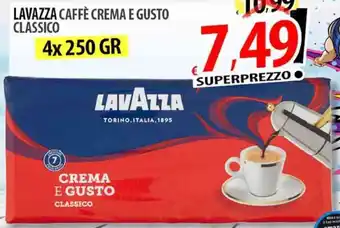 Il Genio Supermercato LAVAZZA CAFFÈ CREMA E GUSTO CLASSICO 4x 250 GR offerta