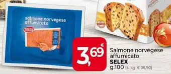 Supermercati Dok Salmone norvegese affumicato SELEX g. 100 offerta