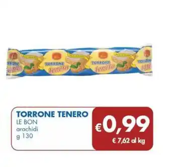 MD Discount TORRONE TENERO LE BON arachidi 130 g offerta