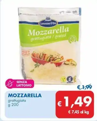 MD Discount MOZZARELLA grattugiata g 200 offerta