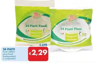 MD Discount 24 PIATTI FLOU GREEN offerta
