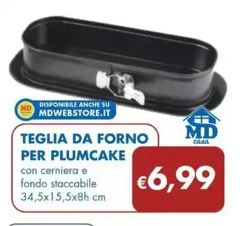 MD Discount TEGLIA DA FORNO PER PLUMCAKE offerta
