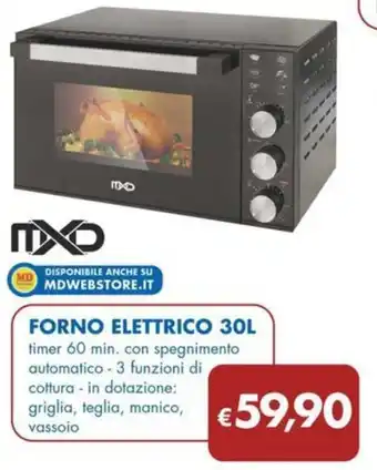 MD Discount FORNO ELETTRICO 30L offerta