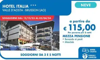 MD Discount HOTEL ITALIA VALLE D'AOSTA - BRUSSON (AO) offerta