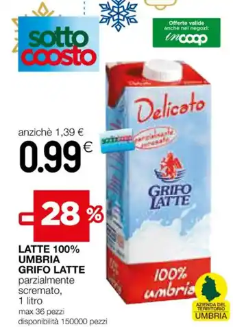 Coop LATTE 100% UMBRIA GRIFO LATTE offerta