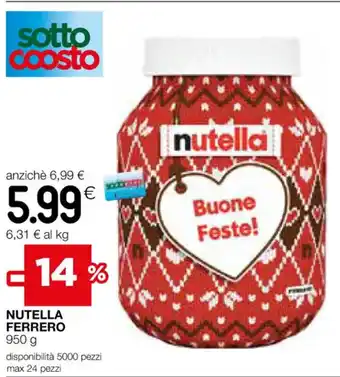 Coop NUTELLA FERRERO 950 g offerta