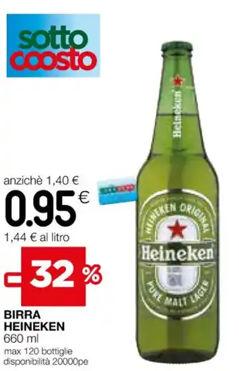 Coop BIRRA HEINEKEN 660 ml offerta