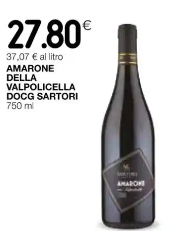 Coop AMARONE DELLA VALPOLICELLA DOCG SARTORI 750 ml offerta