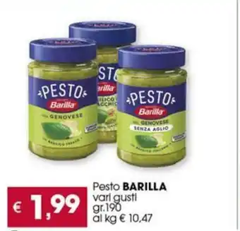 Despar Pesto BARILLA vari gusti gr.190 offerta