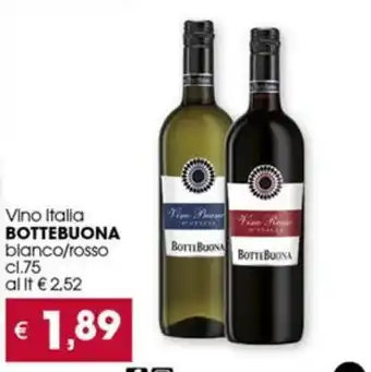 Vino Italia BOTTEBUONA bianco/rosso cl.75