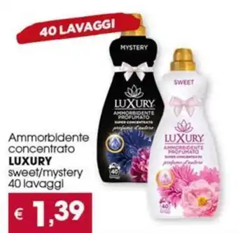 Ammorbidente concentrato LUXURY sweet/mystery 40 lavaggi