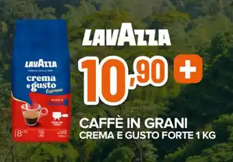 Expert LAVAZZA CAFFÈ IN GRANI CREMA E GUSTO FORTE 1 KG offerta