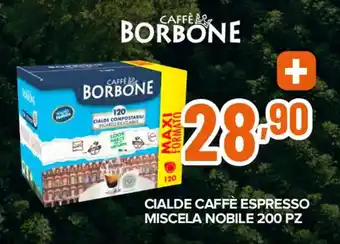 Expert CIALDE CAFFÈ ESPRESSO MISCELA NOBILE 200 PZ offerta