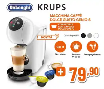 DeLonghi KRUPS MACCHINA CAFFÈ DOLCE GUSTO GENIO S