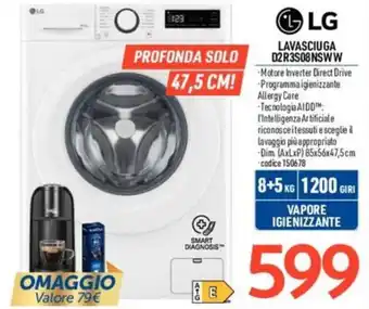 LG LAVASCIUGA D2R3S08NSWW