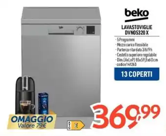 beko LAVASTOVIGLIE DVN05320 X
