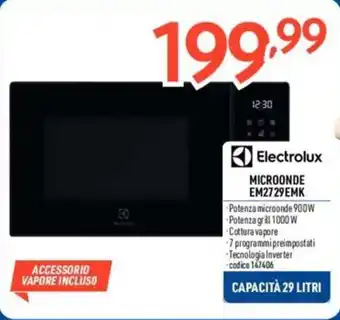 Elettrosintesi Electrolux MICROONDE EM2729EMK offerta