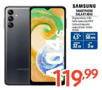 Elettrosintesi SAMSUNG SMARTPHONE GALAXY A04S offerta