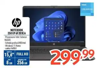 Elettrosintesi hp NOTEBOOK 250 G9 6F203EA offerta