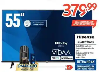 Elettrosintesi Hisense SMART TV 55A69K offerta