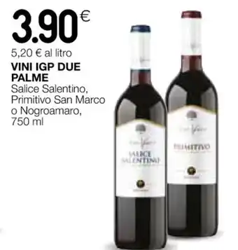 Coop VINI IGP DUE PALME 750 ml offerta