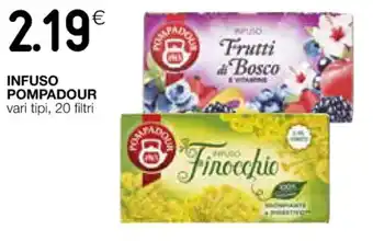 INFUSO POMPADOUR vari tipi, 20 filtri