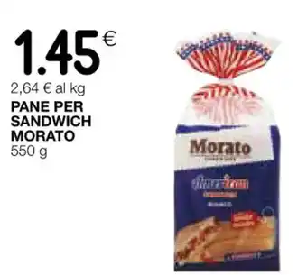 Coop PANE PER SANDWICH MORATO 550 g offerta