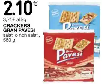 Coop CRACKERS GRAN PAVESI salati o non salati, 560 g offerta