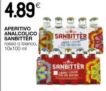 Coop APERITIVO ANALCOLICO SANBITTÈR rosso o bianco, 10x100 ml offerta