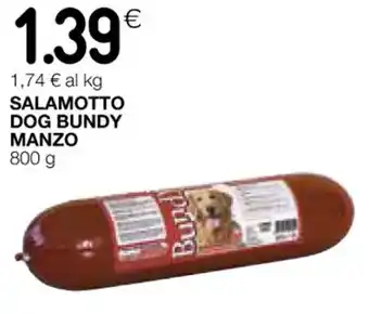 Coop SALAMOTTO DOG BUNDY MANZO 800 g offerta