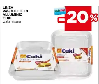 Coop LINEA VASCHETTE IN ALLUMINIO CUKI offerta