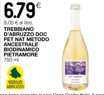 TREBBIANO D'ABRUZZO DOC PET NAT METODO ANCESTRALE BIODINAMICO PIETRAMORE 750 ml