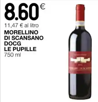 Coop MORELLINO DI SCANSANO DOCG LE PUPILLE 750 ml offerta