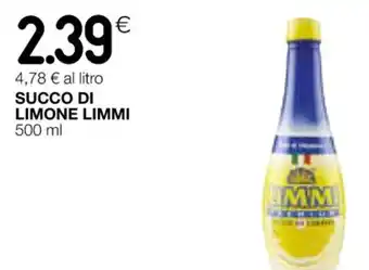 Coop SUCCO DI LIMONE LIMMI 500 ml offerta