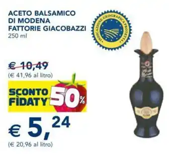 ACETO BALSAMICO DI MODENA FATTORIE GIACOBAZZI 250 ml