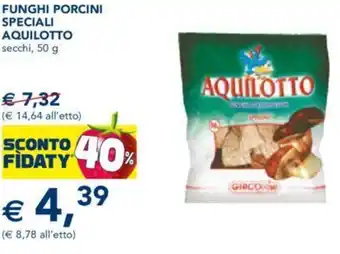 Esselunga FUNGHI PORCINI SPECIALI AQUILOTTO secchi, 50 g offerta
