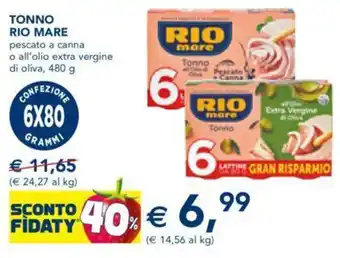 Esselunga TONNO RIO MARE 480 g offerta