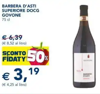 BARBERA D'ASTI SUPERIORE DOCG GOVONE 75 cl