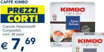 Esselunga CAFFÈ KIMBO - Capsule Nespresso offerta