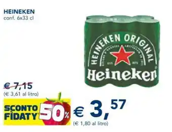 Esselunga HEINEKEN conf. 6x33 cl offerta